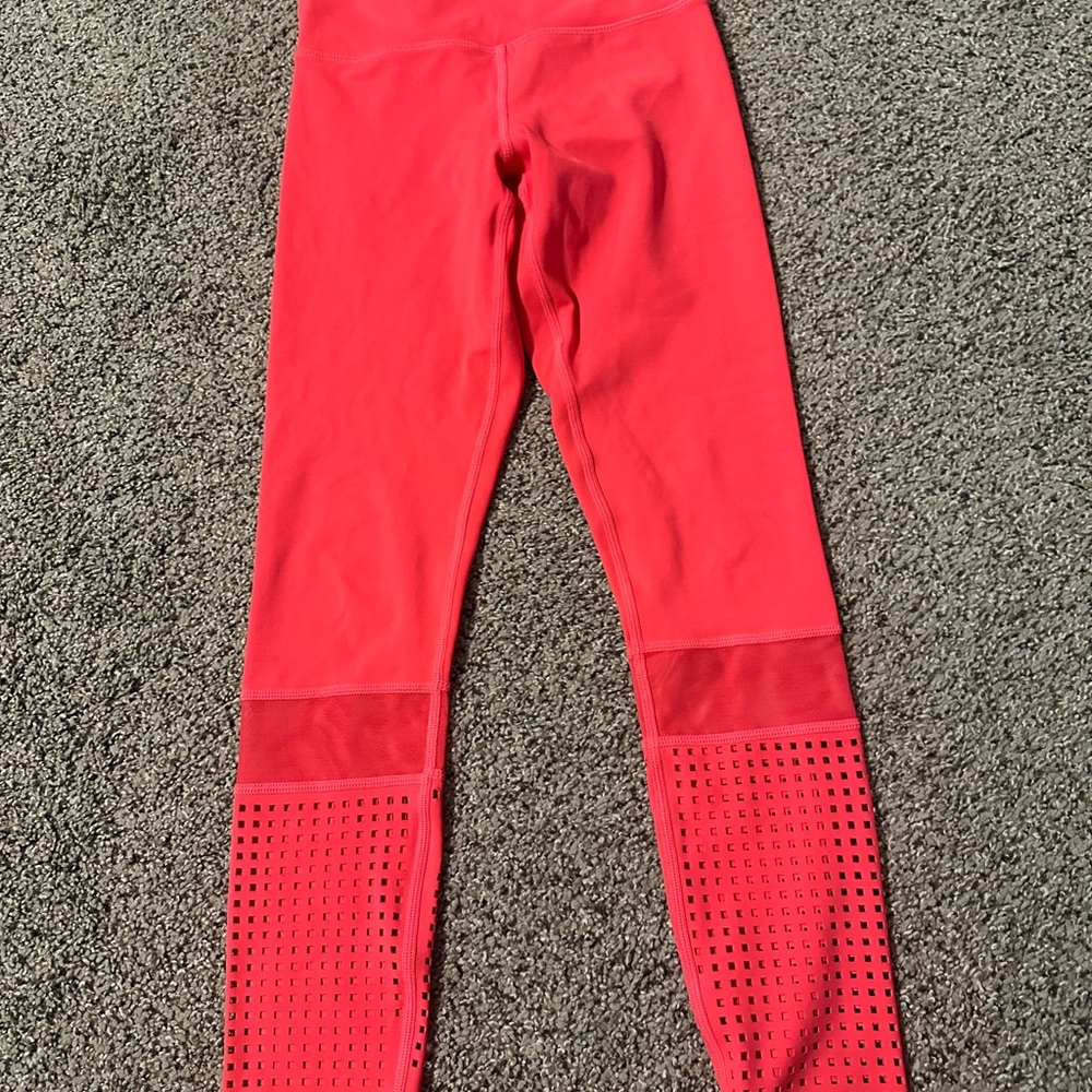 ZYIA Orangey Seamless Leggings with Perforated Design